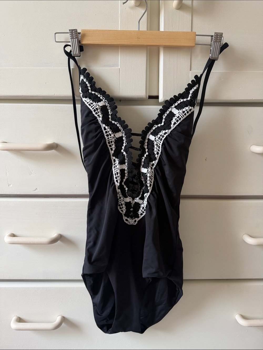 NWT. BECCA Black One-Piece Swimsuit
